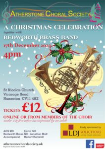 Christmas Concert, Atherstone Choral Society and Bedworth Brass Band @ St Nicolas Parish Church, | England | United Kingdom